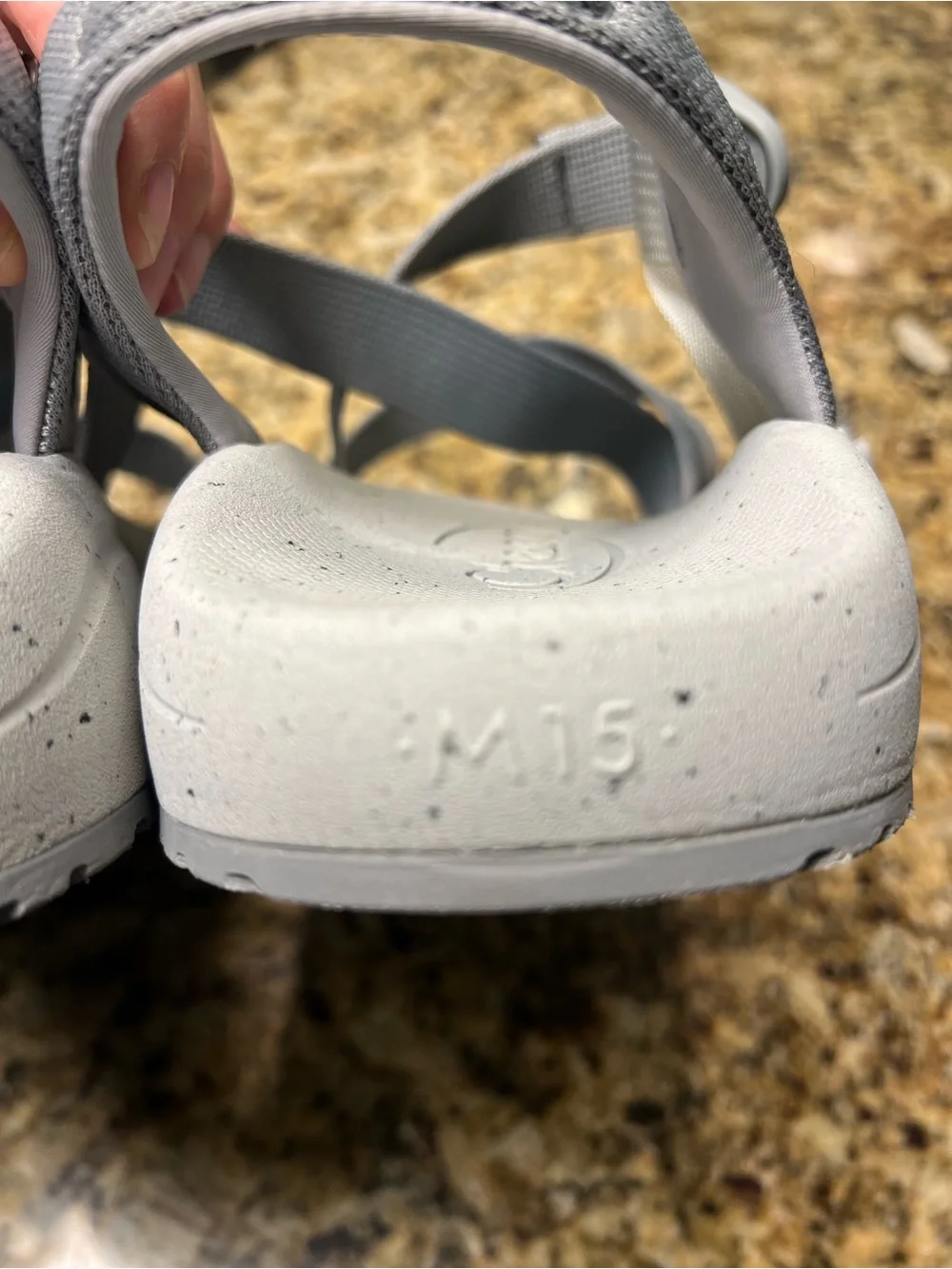 Chaco CushZ Extra Cushioned Gray Sport Sandals Men's Size 15 EUC